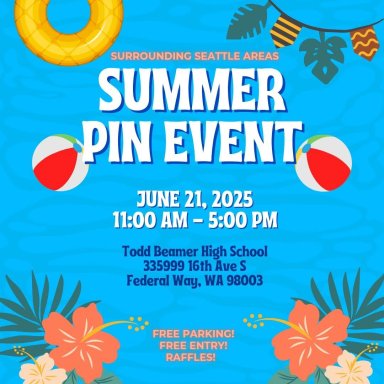 Surrounding Seattle Areas Summer Pin Event, June 21, 2025 event image