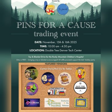 Pins for a Cause Trading Event, November 15-16, 2025