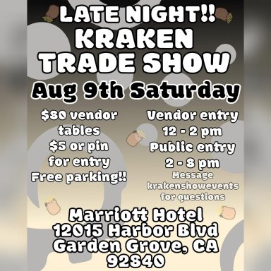 Late Night Kraken Trade Show, August 9, 2025 event image