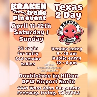 Kraken Trade Pin Event April 11-12 2026