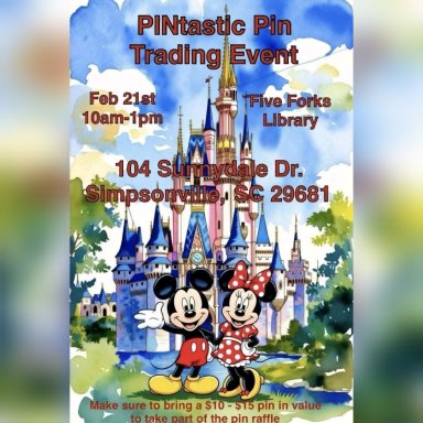 PINtastic Pin Trading Event, February 21, 2026
