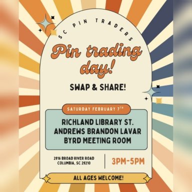 SC Pin Traders, Pin Trading Day! Feb. 7, 2026