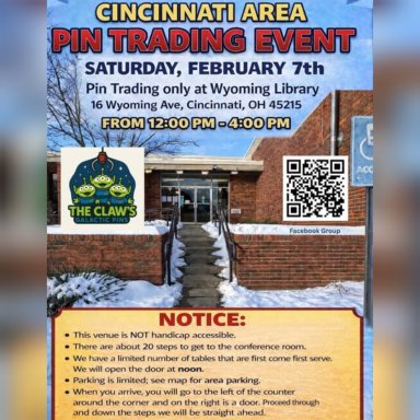 Cincinnati Area, Pin Trading Event, Feb. 7th 2026