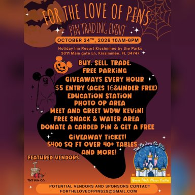 For the Love of Pins, Pin Trading Event, October 24, 2026