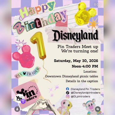 Disneyland Pin Traders Meet Up, May 30 2026