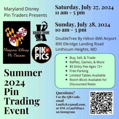 Maryland Disney Pin Traders, Summer 2024 Pin Trading Event