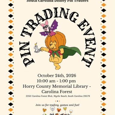 Myrtle Beach, SC; Pin Trading Event; October 24, 2026