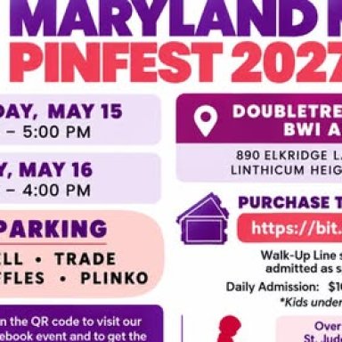 Linthicum Heights, MD; Maryland May Pinfest 2027; May 15-16, 2027