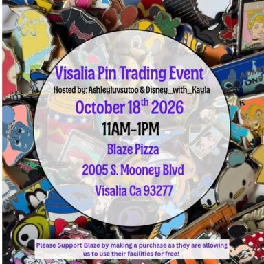 Visalia, CA; Pin Trading Event; October 18, 2026