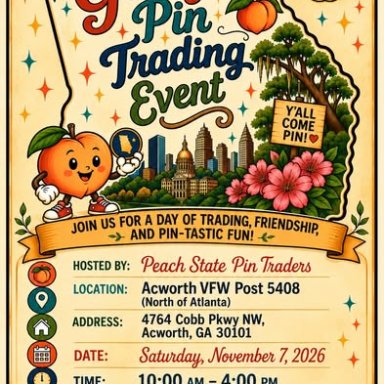 Georgia Pin Trading Event, November 7, 2026