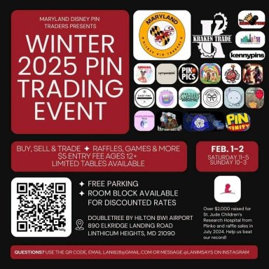 Winter 2025 Pin Trading Event, Presented by Maryland Pin Traders